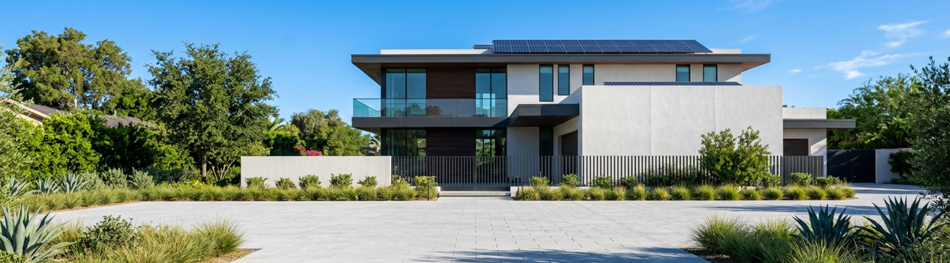 Solar powered modern home